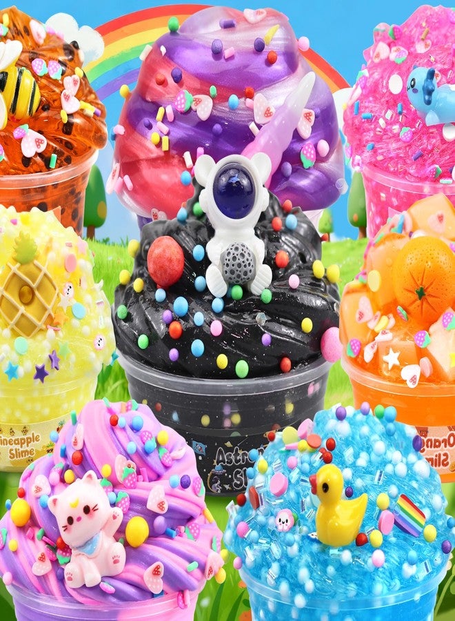 LAWOHO 15 Pack Slime Kit Valentine Gift, DIY Crunchy Slime Set with Various Charms and Add-ins, Perfect Kids Butter Slime Party Favors & Stress Relief Toys for Valentine Party Favors - Image 3